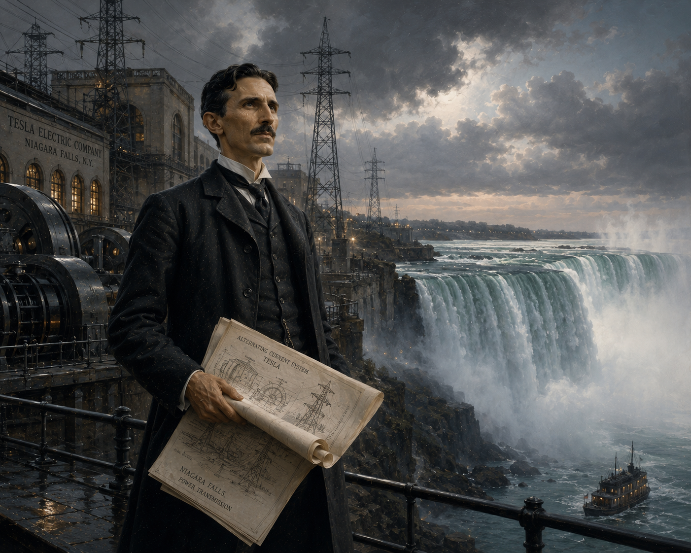 Nikola Tesla và Dòng Điện Xoay Chiều: Ánh Sáng của Tương Lai