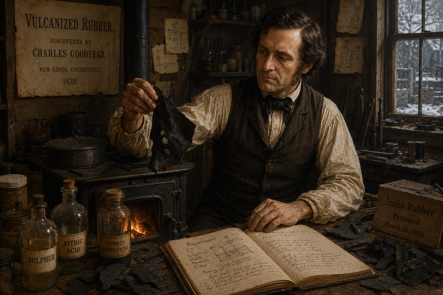 Câu Chuyện Về Cao Su Lưu Hóa: Hành Trình Gian Khó Của Charles Goodyear