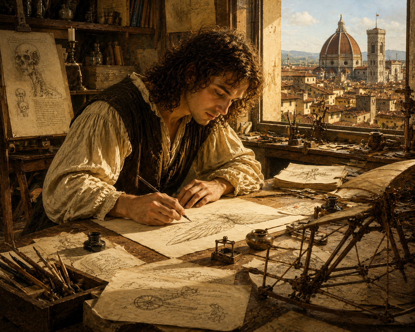 Leonardo da Vinci: Ánh Sáng Từ Những Trang Phác Thảo