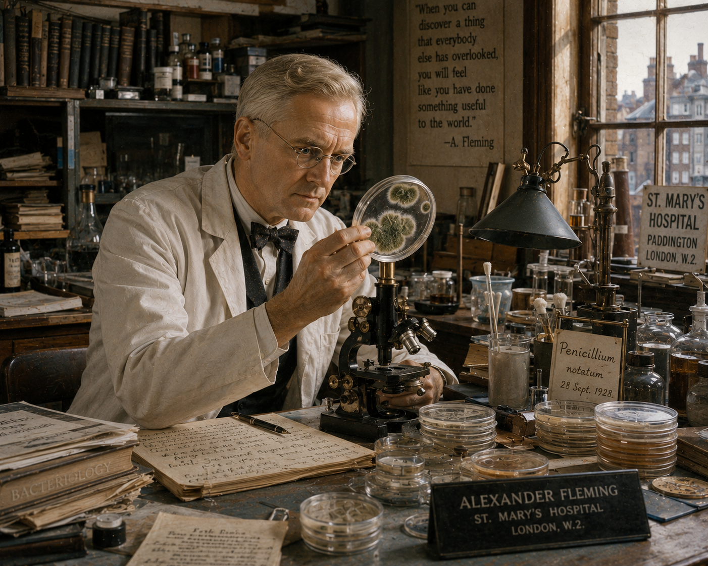 Khoảnh Khắc Vô Tình: Hành Trình Khám Phá Penicillin của Alexander Fleming