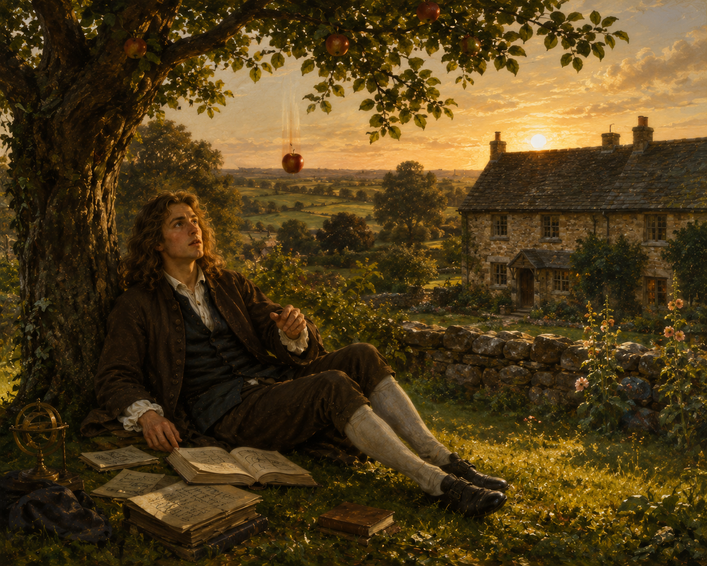 Ánh Sáng Dưới Cội Táo: Hành Trình Khám Phá Của Isaac Newton