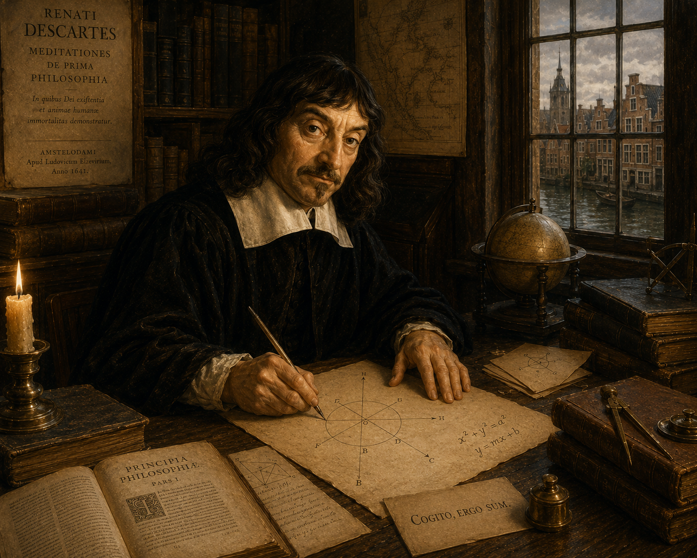Hành Trình Tư Duy: René Descartes và Ánh Sáng của Lý Luận