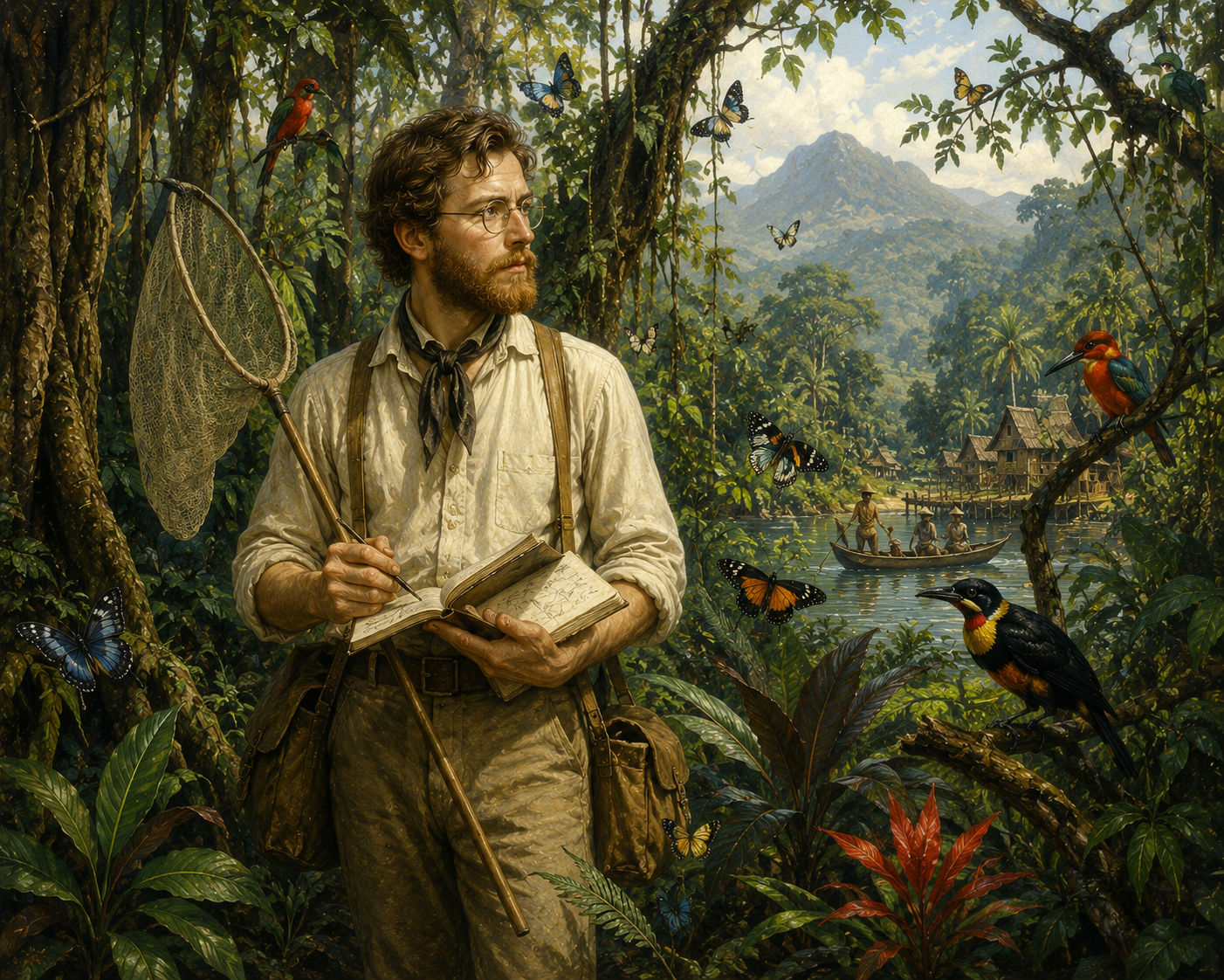 Hành Trình Dưới Những Tán Rừng: Alfred Russel Wallace và Bí Ẩn Tiến Hóa