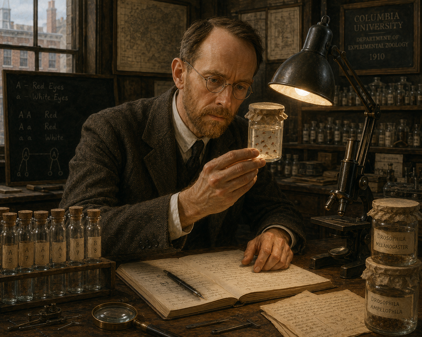 Những Bí Ẩn Từ Đôi Cánh Ruồi Giấm: Hành Trình Khám Phá Của Thomas Hunt Morgan